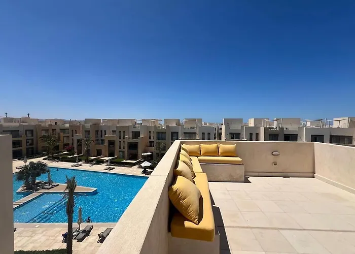 3 Bdr Sea View With Private Roof Mangrovy El Guna الغردقة